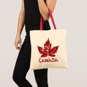 Canada Tote Bag Retro Maple Leaf Enviro-Friendly