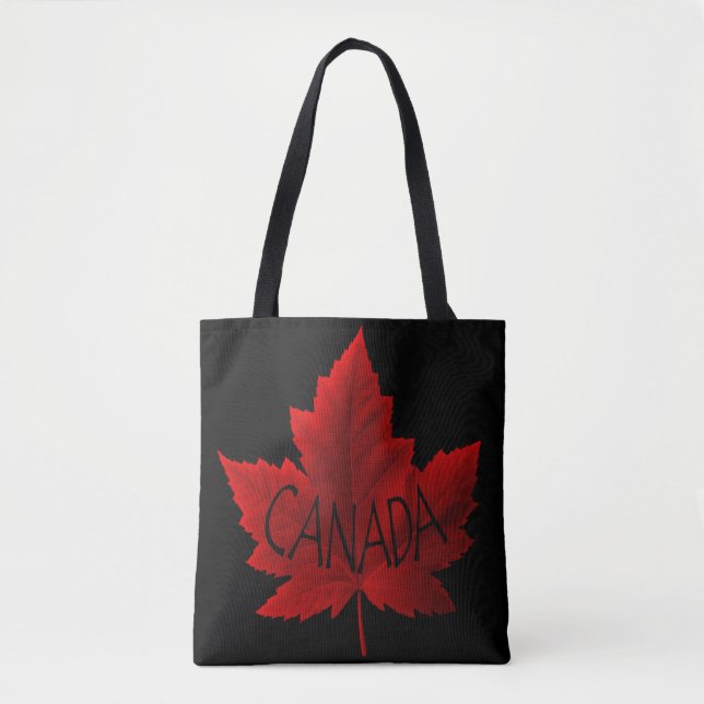 Canada Tote Bags Red Maple Leaf Souvenir Bags (Front)