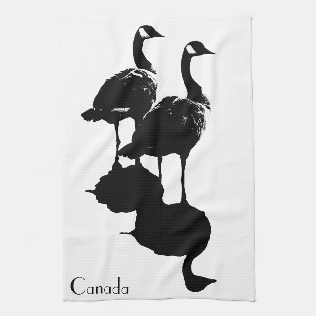 Canada Towel Personalized Canada Goose Tea Towel (Vertical)