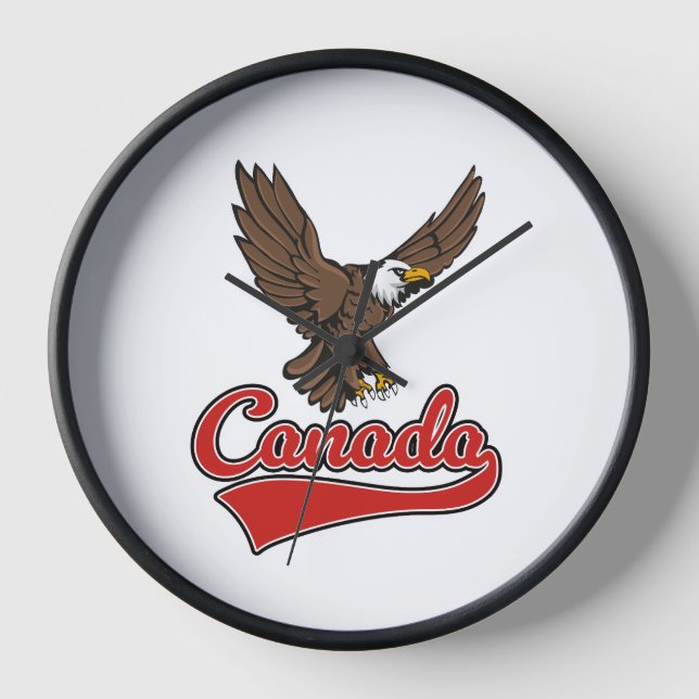 Canada Travel logo Clock (Front)
