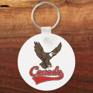 Canada Travel logo Keychain