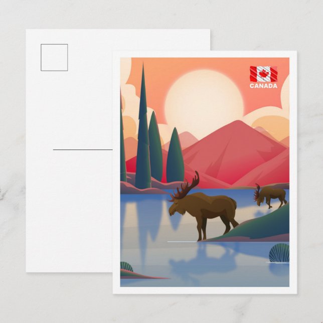 Canada Travel Postcard (Front/Back)