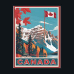 Canada Travel Poster Postcard<br><div class="desc">See my store for more Canada items.</div>
