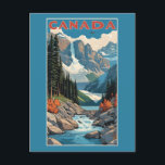 Canada Travel Poster Postcard<br><div class="desc">See my store for more Canada items.</div>