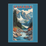 Canada Travel Poster Postcard<br><div class="desc">See my store for more Canada items.</div>