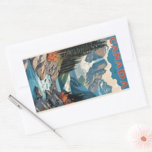 Canada Travel Poster Sticker