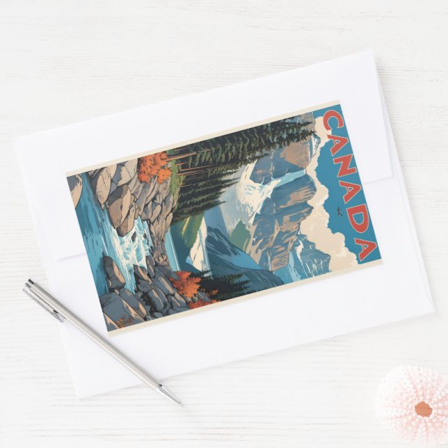 Canada Travel Poster Sticker (Envelope)