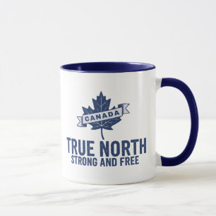 Canada True North Strong And Free Mug