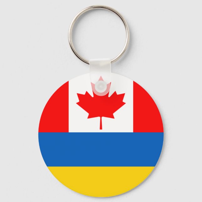 Canada Ukraine  Keychain (Front)