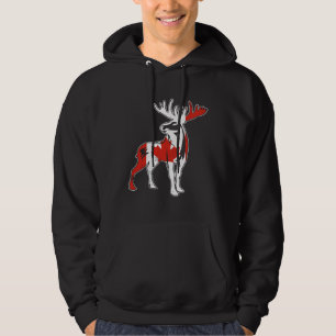 Canada USA America Hockey Canadian Maple Leaf  3 Hoodie