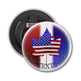 Canada USA  Bottle Opener Personalized Souvenirs