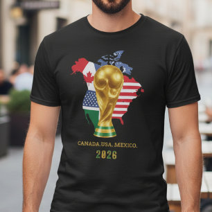 Canada USA Mexico Soccer Fan  T-Shirt