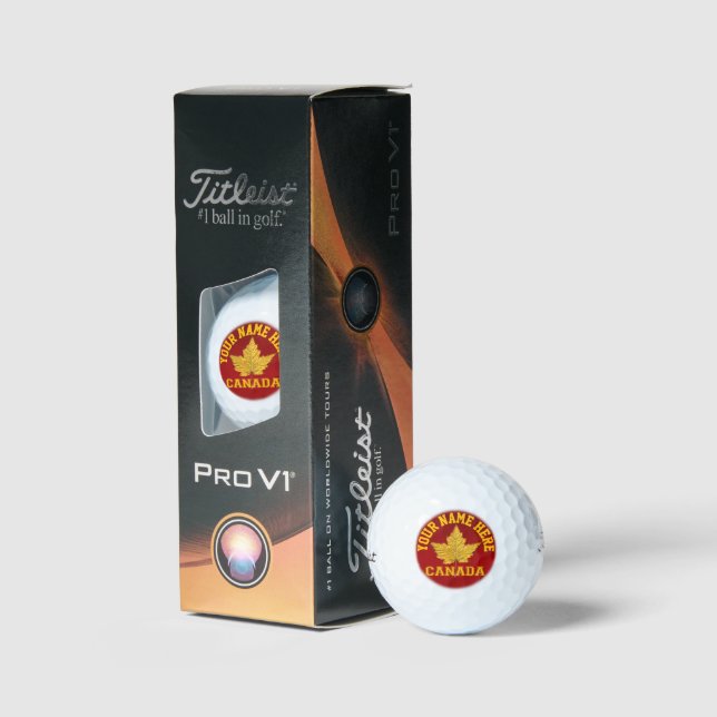 Canada Varsity Golf Balls Customized Canada Gifts  (Packaging)