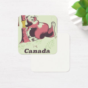 Canada vintage beaver travel poster