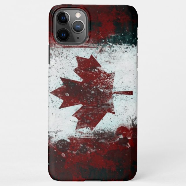 Canada Vintage Maple Leaf iPhone Case (Back)