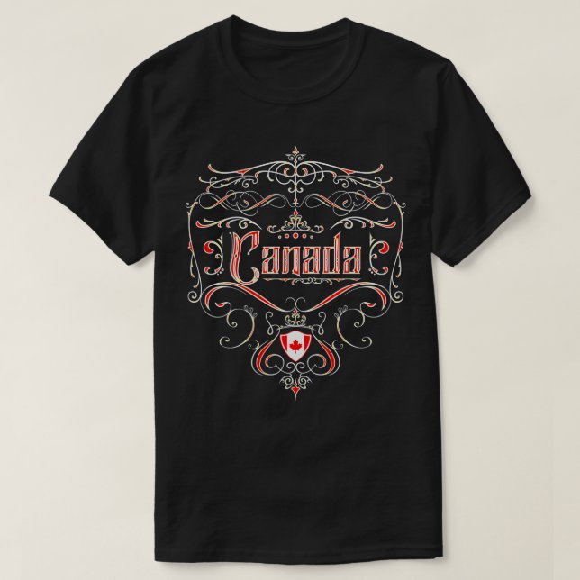 Canada Vintage neon design T-Shirt (Design Front)