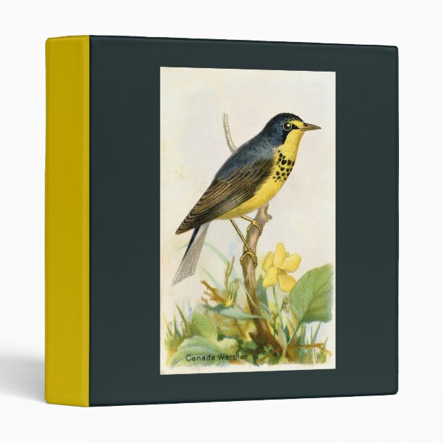 Canada Warbler Bird Binder (Front/Spine)
