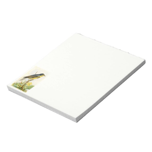 Canada Warbler Bird Notepad (Rotated)