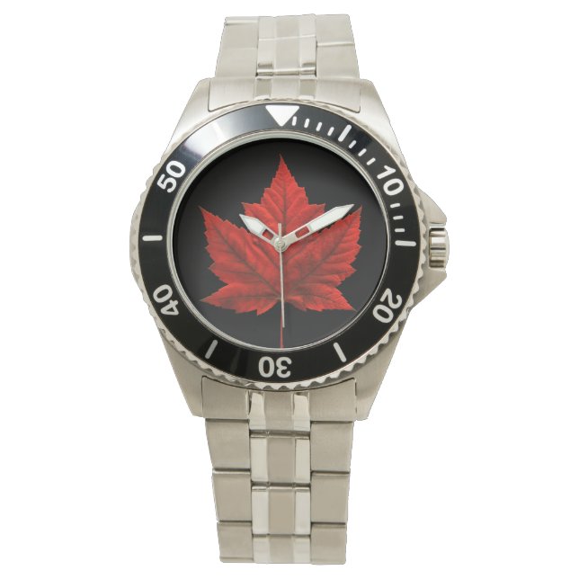 Canada Watch Canada Maple Leaf Souvenir Wristwatch (Front)