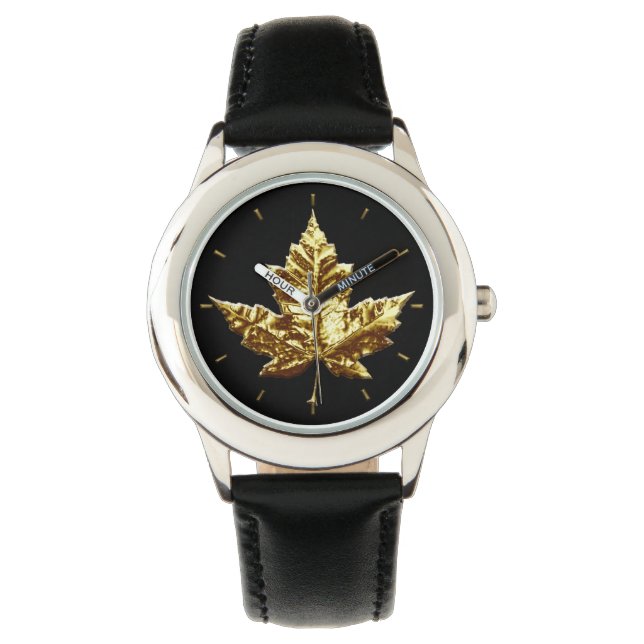Canada Watch Gold Canada Souvenir Wrist Watch (Front)