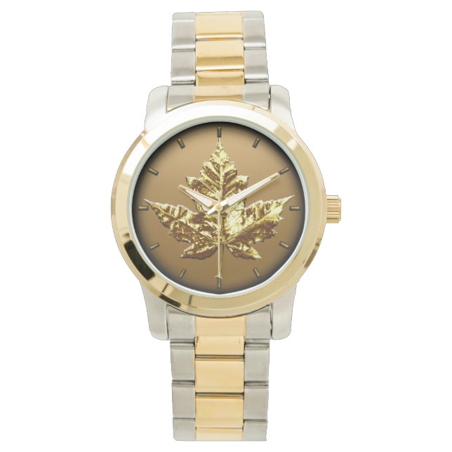 Canada Watch Gold Canada Souvenir Wrist Watches (Front)