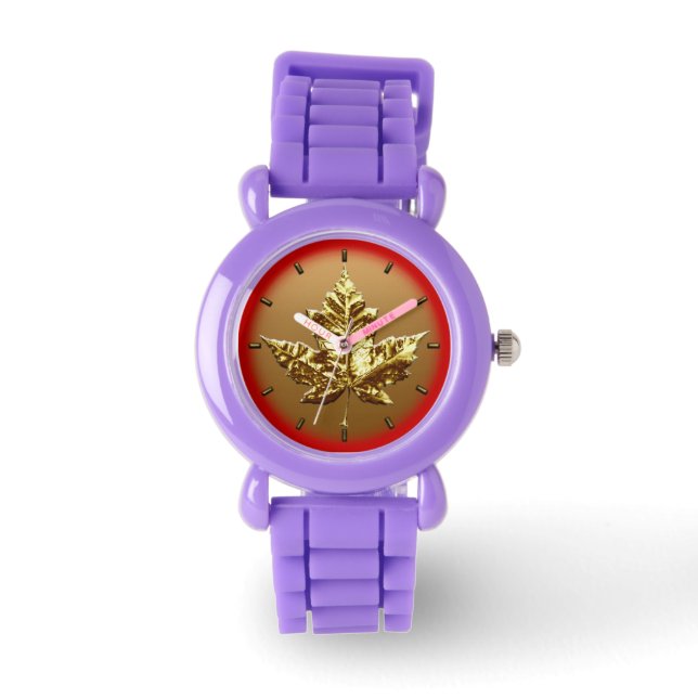 Canada Watch Gold Canada Souvenir Wrist Watches (Front)