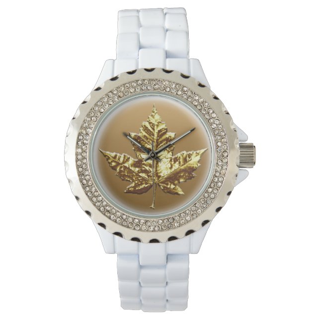 Canada Watch Gold Canada Souvenir Wrist Watches (Front)