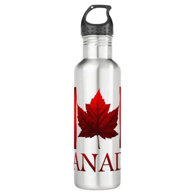 Canada Water Bottles Canada Flag Souvenir Bottle (Front)