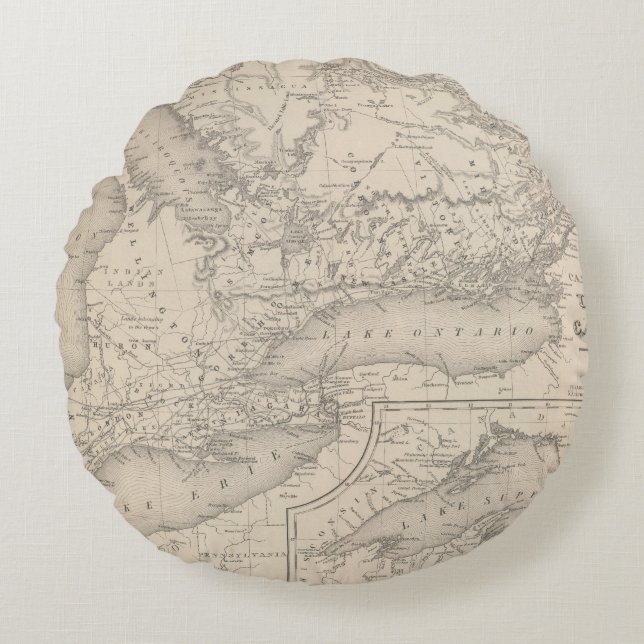 Canada West Upper Round Pillow (Front)