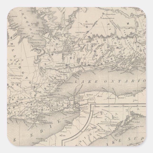 Canada West Upper Square Sticker (Front)