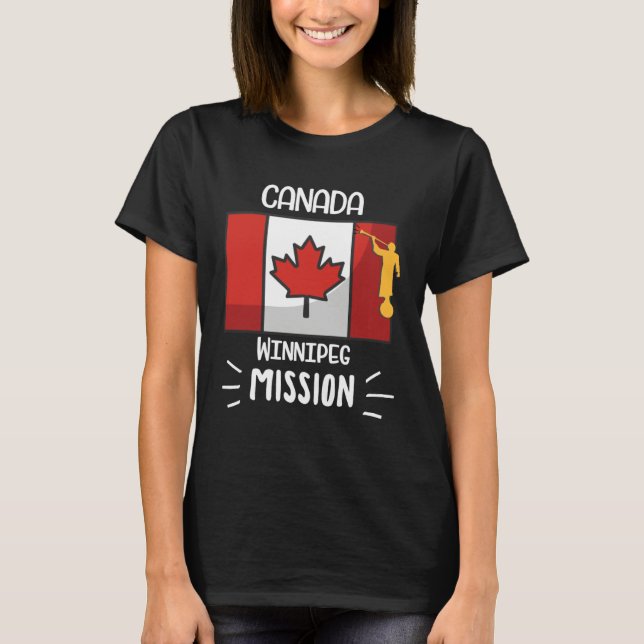 Canada Winnipeg Mormon LDS Mission Missionary T-Shirt (Front)