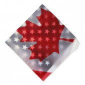 Canada with America flags Bandana (Front)