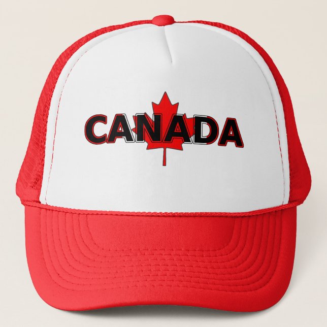 Canada with Leaf Trucker Hat (Front)
