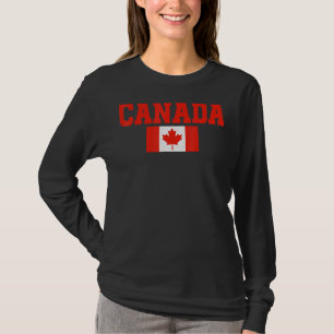 Canada Women Men Kids Red Maple Leaf Flag Canada T-Shirt
