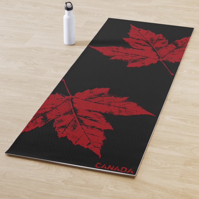 Canada Yoga Mats Canada Maple Leaf Yoga Mat (In Situ)