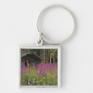 Canada, Yukon, Ross River area, Abandoned cabin Keychain