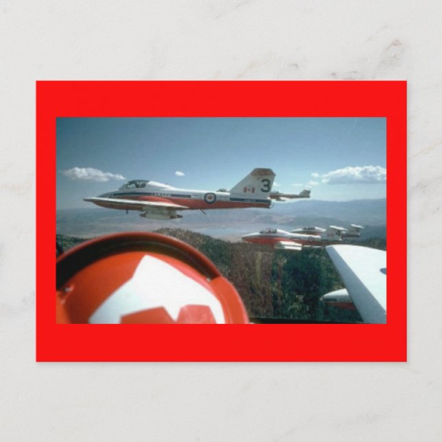 Canadadian Snowbirds Ridealong Postcard (Front)