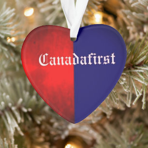 CANADAFIRST HEART Acrylic Ornament