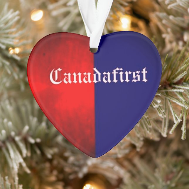 CANADAFIRST HEART Acrylic Ornament (Tree)