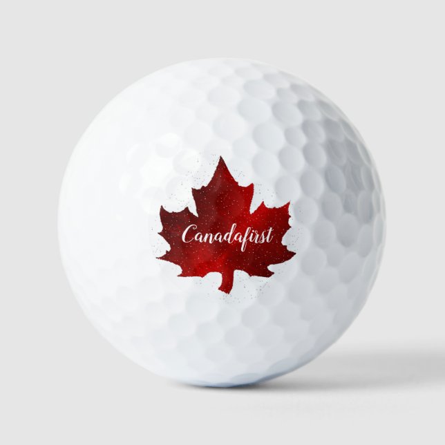 Canadafirst Maple Leaf  Golf Balls (Front)