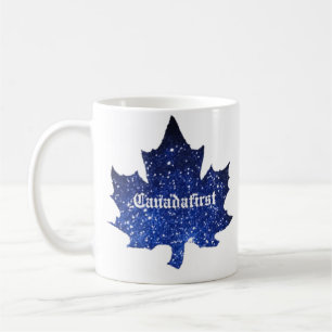 canadafirst metalic blue  coffee mug