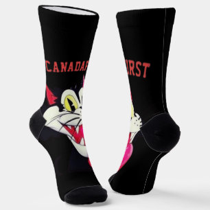CANADAFIRST VINTAGE CAT SOCKS