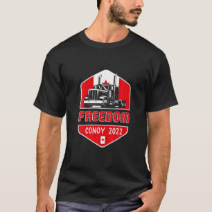 Canadaflag Shield Freedom Convoy 2022 For Canadian T-Shirt