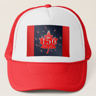 Canada's 150th Maple Leaf & Fireworks Celebration Trucker Hat