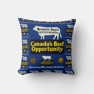 Canada's Beef Opportunity Throw Pillow