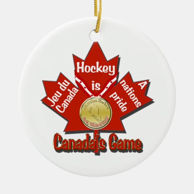 Canadas Game Tree Ornament circle (Front)
