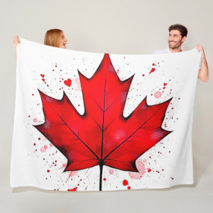 Canada's Soul Leaf Fleece Blanket