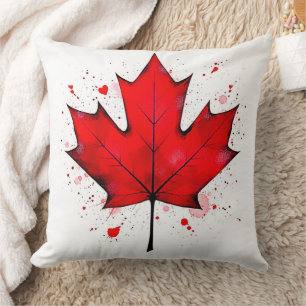 Canada's Soul Leaf Throw Pillow