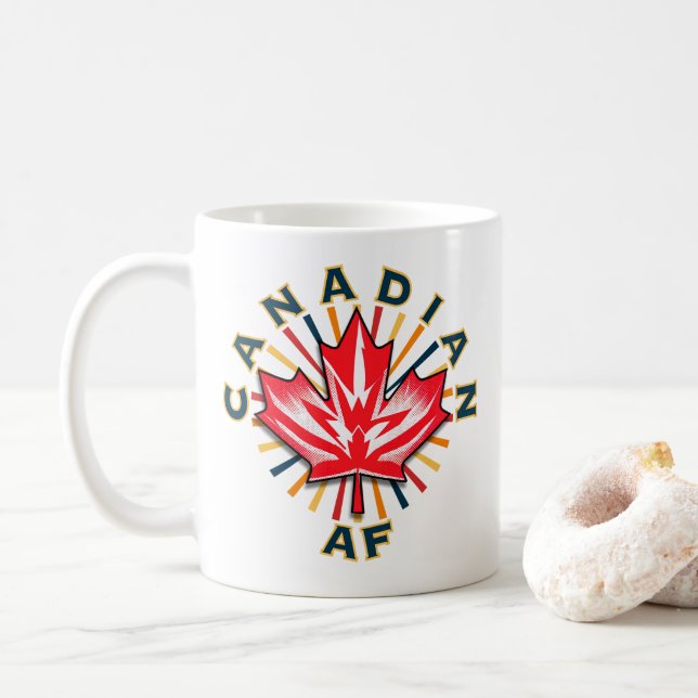 Canadian AF Coffee Mug (With Donut)