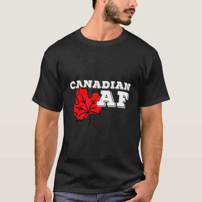 Canadian Af Millennial Canada Pride T-Shirt (Front)